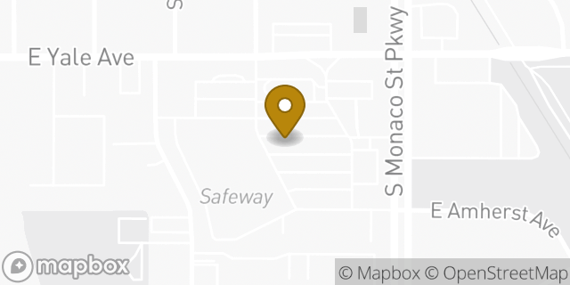 Map showing the location of Safeway in Denver, CO 80222