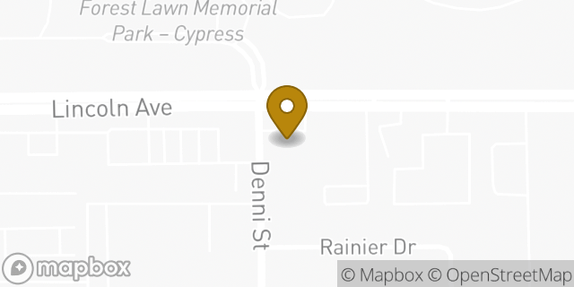 Map showing the location of 7-Eleven in Cypress, CA 90630