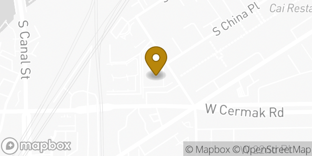 Map showing the location of Walgreens in Chicago, IL 60616