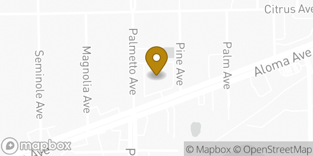 Map showing the location of Walgreens in Winter Park, FL 32792