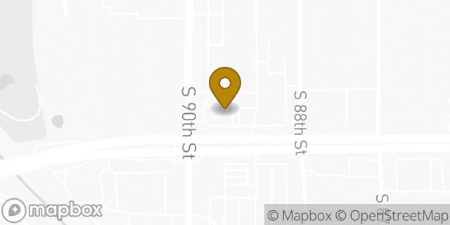 Map showing the location of Dunkin' in Omaha, NE 68124
