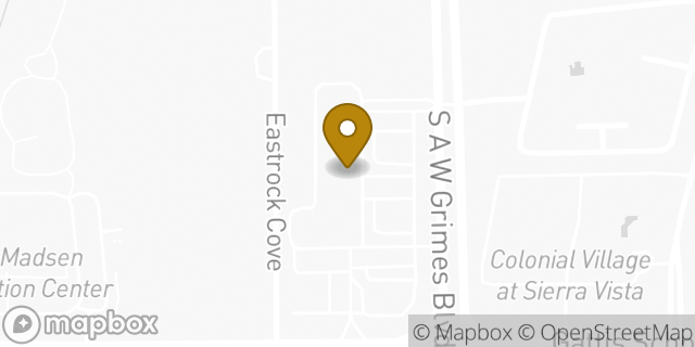 Map showing the location of Subway in Round Rock, TX 78664