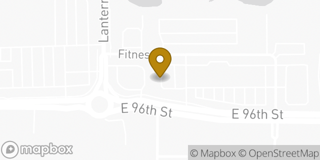 Map showing the location of Starbucks in Fishers, IN 46037