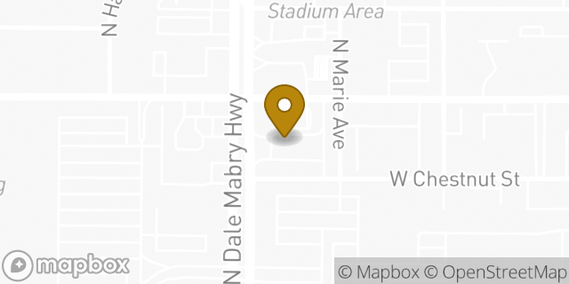 Map showing the location of McDonald's in Tampa, FL 33607