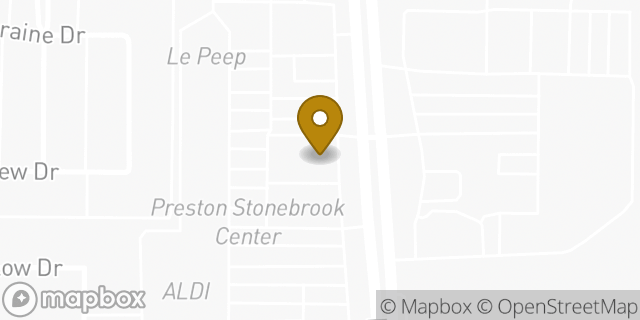 Map showing the location of Starbucks in Frisco, TX 75034