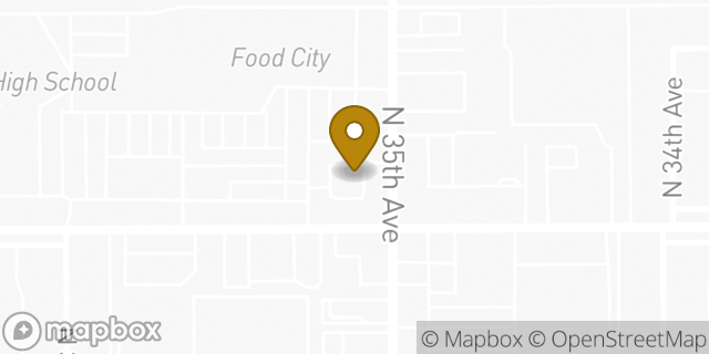 Map showing the location of Starbucks in Phoenix, AZ 85051