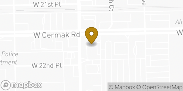Map showing the location of Chipotle Mexican Grill in Cicero, IL 60804