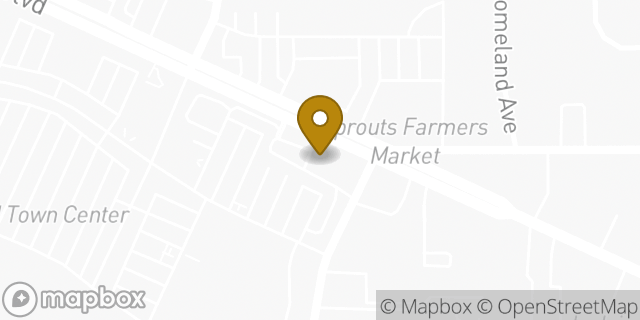 Map showing the location of Bank of America in Whittier, CA 90603