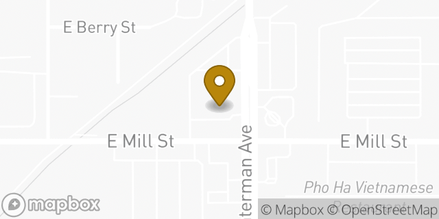 Map showing the location of Subway in San Bernardino, CA 92408