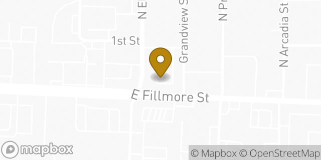 Map showing the location of Whataburger in Colorado Springs, CO 80907