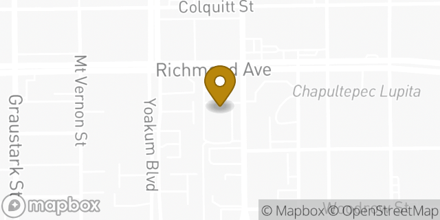 Map showing the location of CVS Pharmacy in Houston, TX 77006
