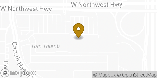 Map showing the location of The Container Store in Dallas, TX 75225