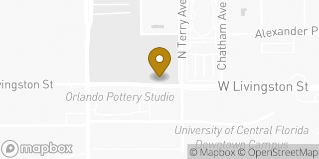 Map showing the location of Subway in Orlando, FL 32801