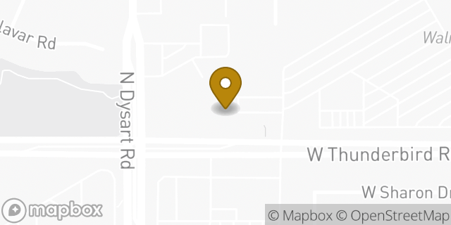 Map showing the location of AutoZone in El Mirage, AZ 85335