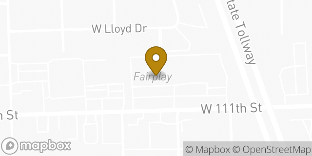 Map showing the location of Coinstar in Worth, IL 60482