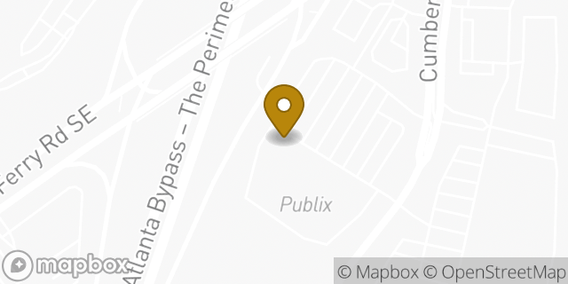 Map showing the location of The UPS Store in Atlanta, GA 30339