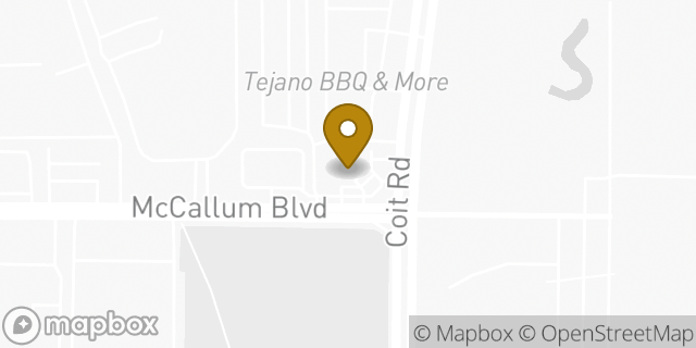 Map showing the location of Amazon Locker - Compulsion in Dallas, TX 75252