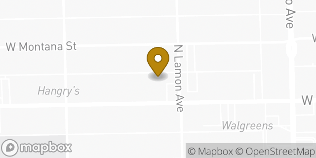 Map showing the location of Amazon Locker - Meer in Chicago, IL 60639