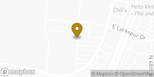 Map showing the location of Whole Foods Market in Phoenix, AZ 85032