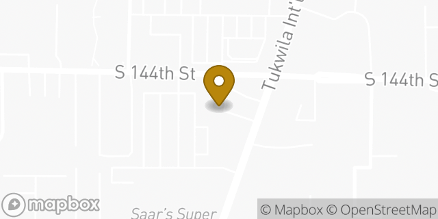Map showing the location of Amazon Locker - Unna in Tukwila, WA 98168