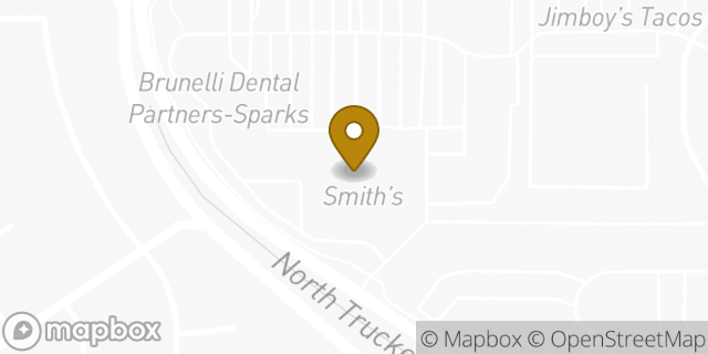 Map showing the location of Starbucks Coffee Company in Sparks, NV 89434
