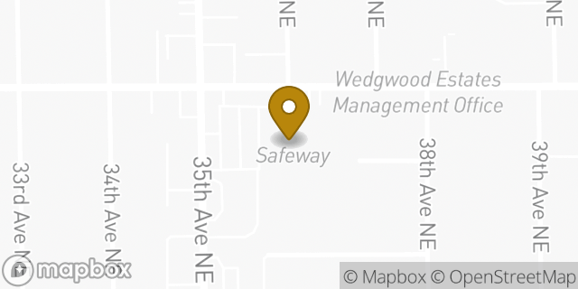 Map showing the location of Coinme in Seattle, WA 98115