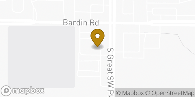 Map showing the location of Aldi in Grand Prairie, TX 75052
