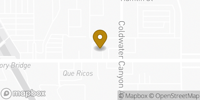 Map showing the location of McDonald's in Los Angeles, CA 91606