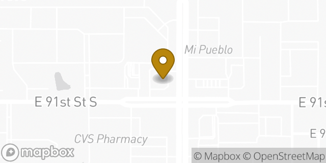 Map showing the location of Starbucks in Tulsa, OK 74137