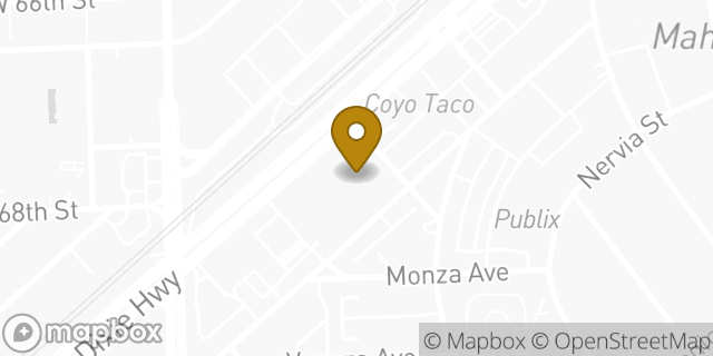 Map showing the location of Publix in Coral Gables, FL 33146