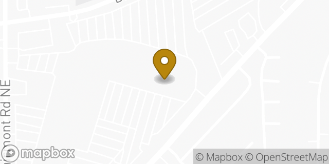 Map showing the location of Planet Fitness in Atlanta, GA 30345