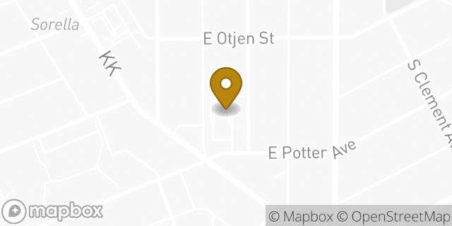 Map showing the location of McDonald's in Milwaukee, WI 53207