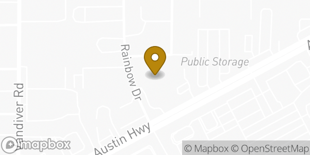 Map showing the location of CubeSmart Self Storage in San Antonio, TX 78209