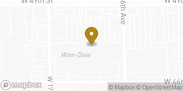 Map showing the location of Marshalls in Hialeah, FL 33012