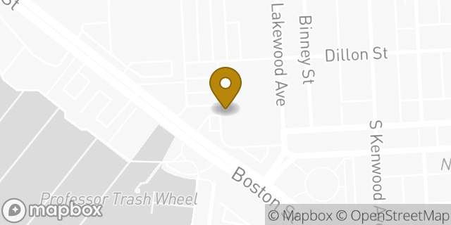 Map showing the location of Coinstar in Baltimore, MD 21224