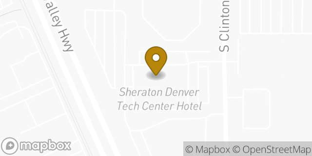 Map showing the location of Avis Car Rental in Greenwood Village, CO 80112