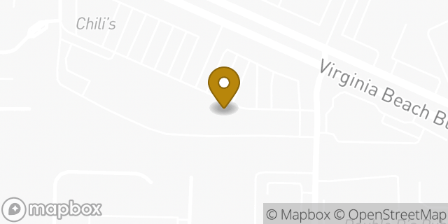 Map showing the location of The UPS Store in Virginia Beach, VA 23452