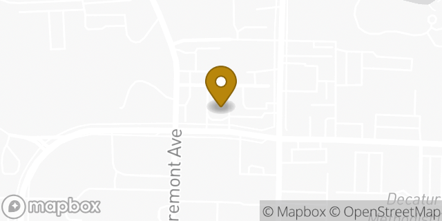 Map showing the location of McDonald's in Decatur, GA 30030
