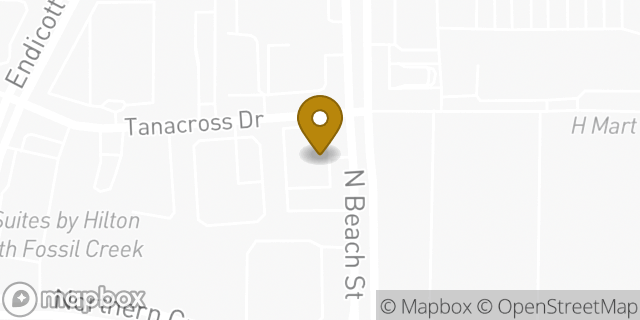 Map showing the location of Subway in Fort Worth, TX 76137