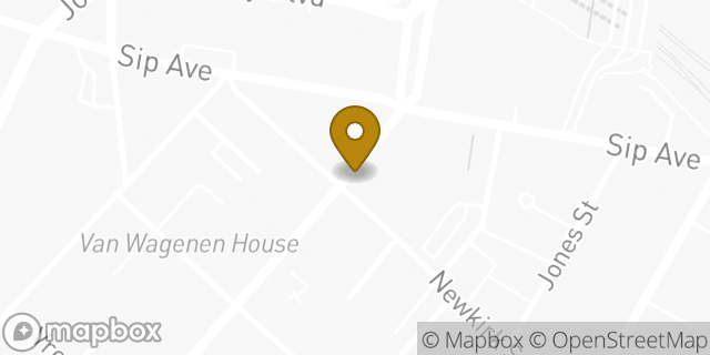 Map showing the location of The UPS Store in Jersey City, NJ 07306