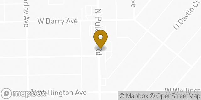 Map showing the location of AutoZone in Chicago, IL 60641