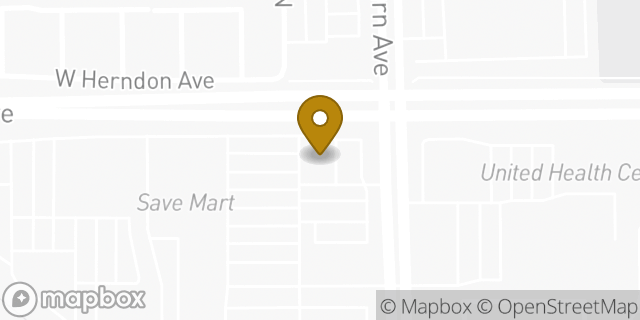 Map showing the location of 7-Eleven in Fresno, CA 93722