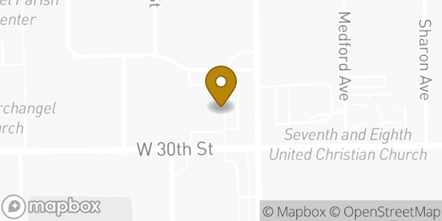 Map showing the location of Safeway in Indianapolis, IN 46222