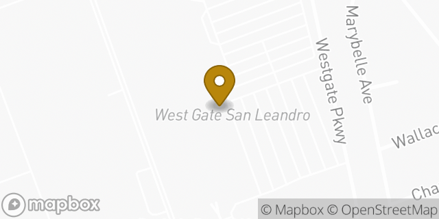 Map showing the location of Amazon Locker - Acapulco in San Leandro, CA 94577