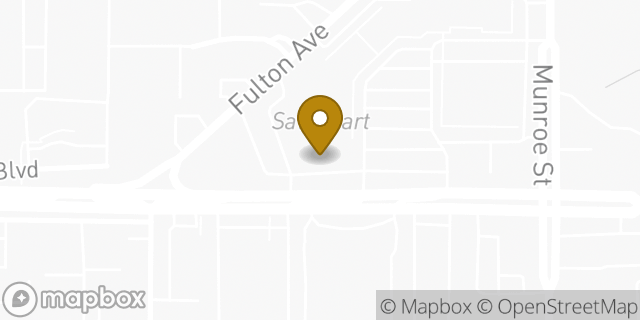 Map showing the location of The UPS Store in Sacramento, CA 95825