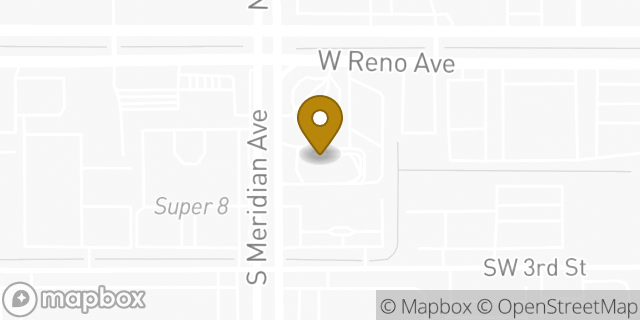 Map showing the location of McDonald's in Oklahoma City, OK 73108
