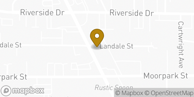 Map showing the location of Hertz in North Hollywood, CA 91602