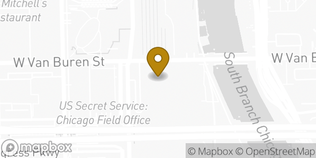 Map showing the location of Walgreens in Chicago, IL 60607