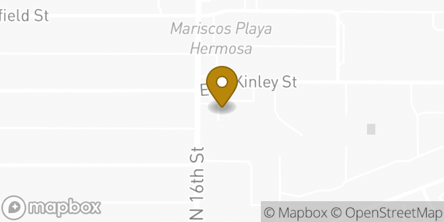 Map showing the location of AutoZone in Phoenix, AZ 85006