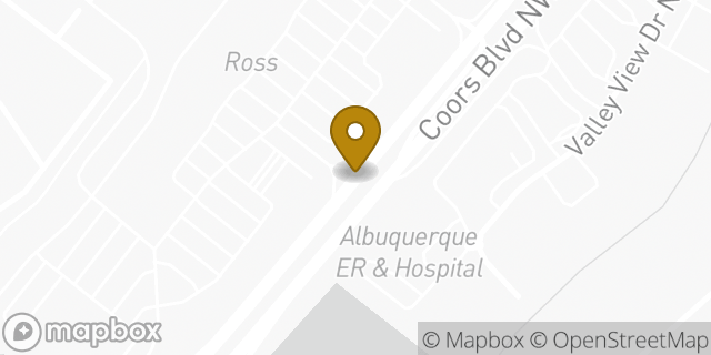 Map showing the location of Albuquerque - Coors HLE in Albuquerque, NM 87114